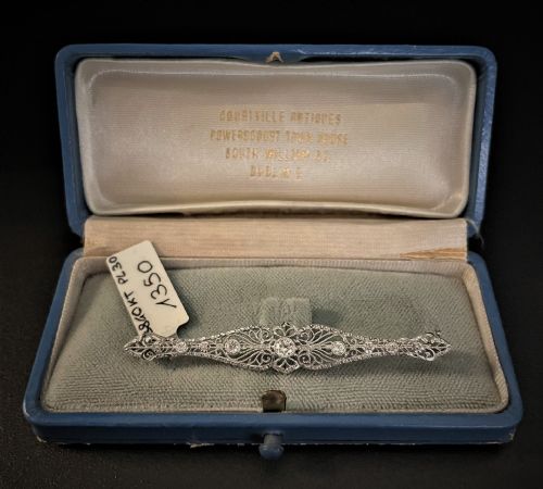 1900 年代初期的钻石胸针
    